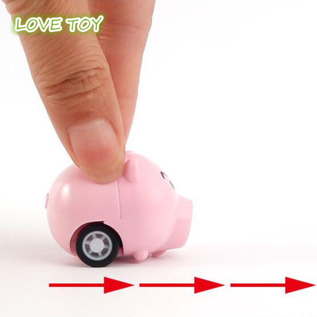 1 Xe Đồ Chơi Mini Hình Động Vật Hoạt Hình Bằng Nhựa Dễ Thương Cho Bé Trai