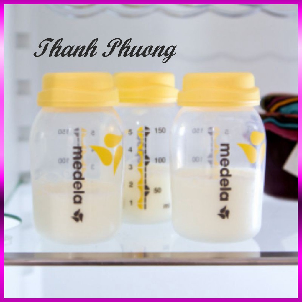 { SALE221 } Bình trữ sữa mẹ chuẩn cổ nhỏ, hút trực tiếp từ máy hút sữa Medela 150ml, Bpa free ( Hàng HoT )