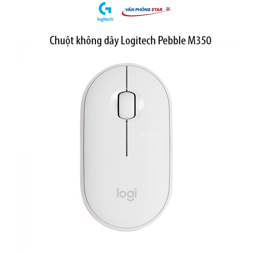 [Free ship] Chuột không dây Logitech Pebble M350 tối giản, hiện đại, thuận tiện khi sử dụng độ phân giải 100 dpi.