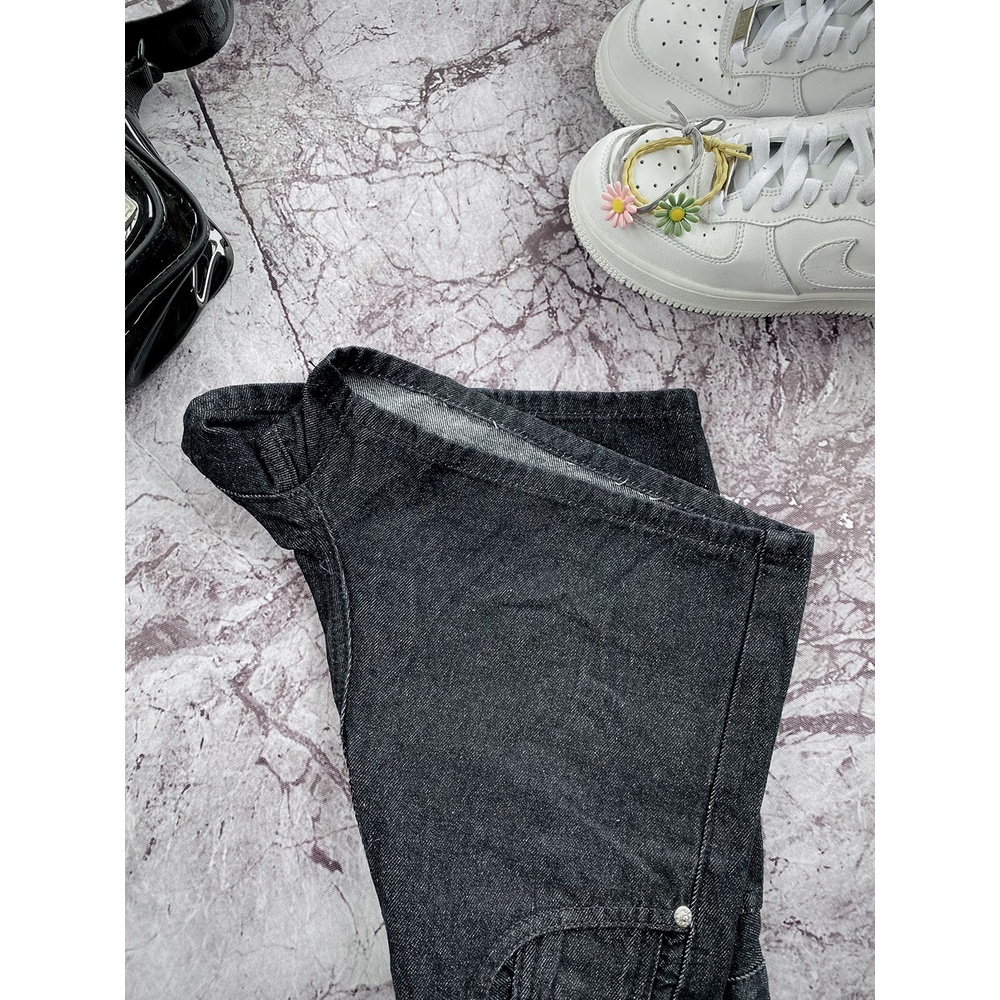 Quần Jean Short Nữ Basic Lưng Cao, Phong Cách Trẻ Trung, Năng Động, Với 3 Màu Cơ Bản Phong Cách Hàn Quốc | BigBuy360 - bigbuy360.vn