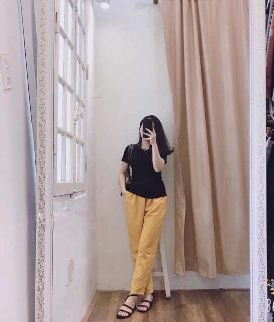 Quần baggy đũi lụa 7 màu xinh tươi | BigBuy360 - bigbuy360.vn