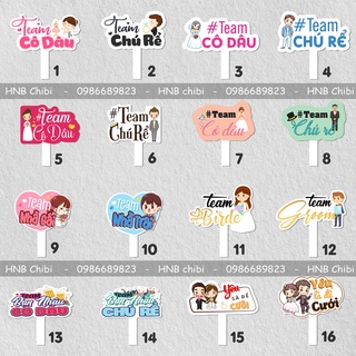 Set 6 hashtag cầm tay check in đám cưới/sự kiện (144 mẫu)