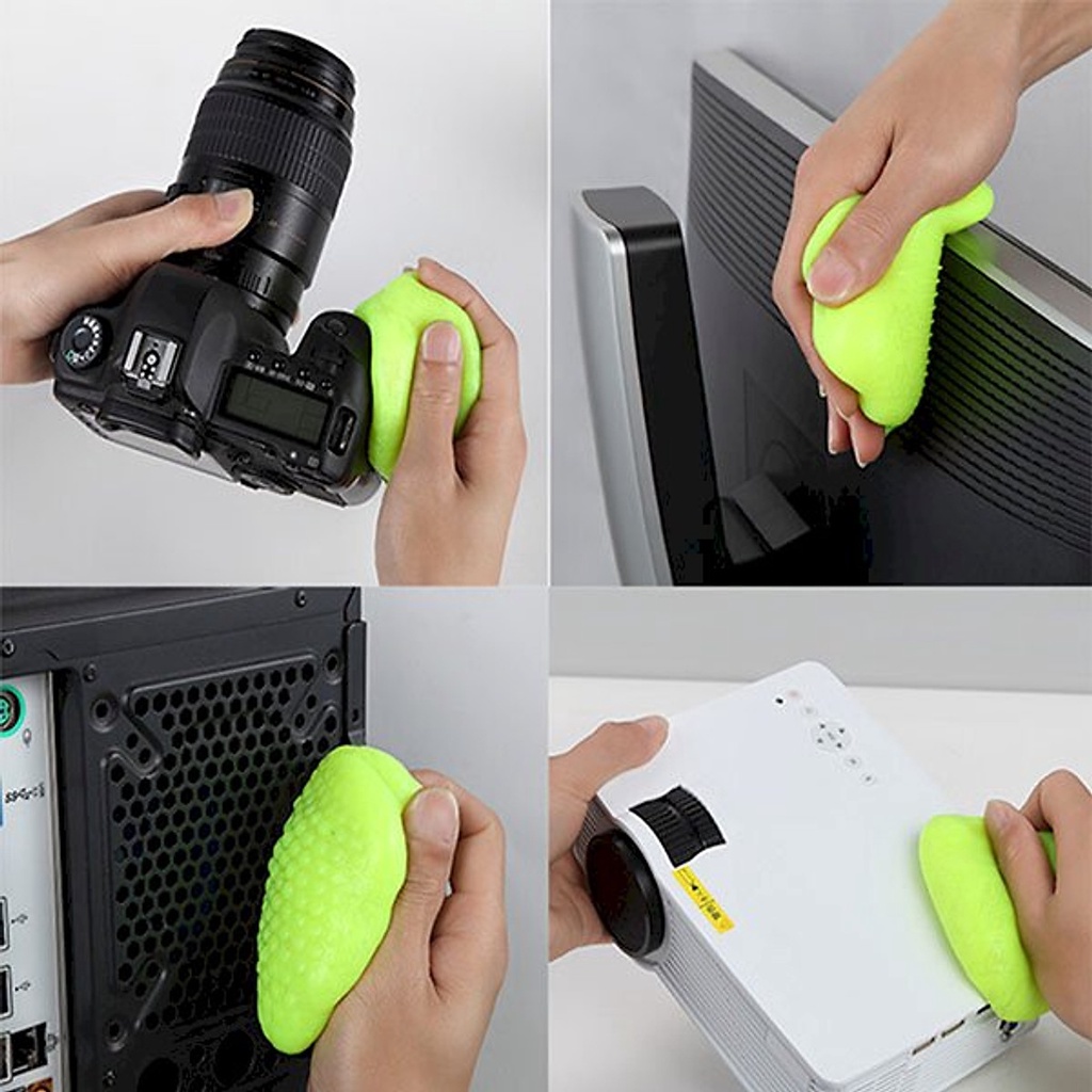 Gel vệ sinh máy tính, slime Super Clean hương chanh vệ sinh bàn phím máy tính, laptop cực sạch và an toàn tiện dụng 160g