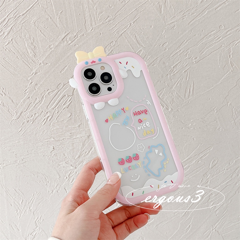 Ốp Điện Thoại Mềm Hình Thỏ Hồng Cho iPhone 14 13 12 11 Pro Max SE2020 X XR Xs Max 7 8 6 6s +