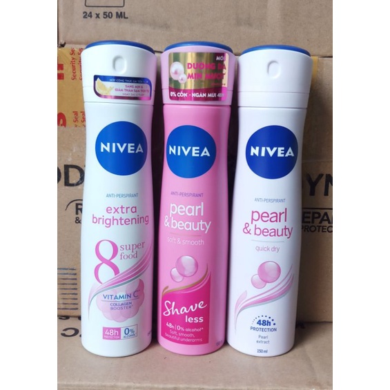 Xịt Ngăn mùi Nivea cho phái Nữ tự tin 150ml hàng chính hãng