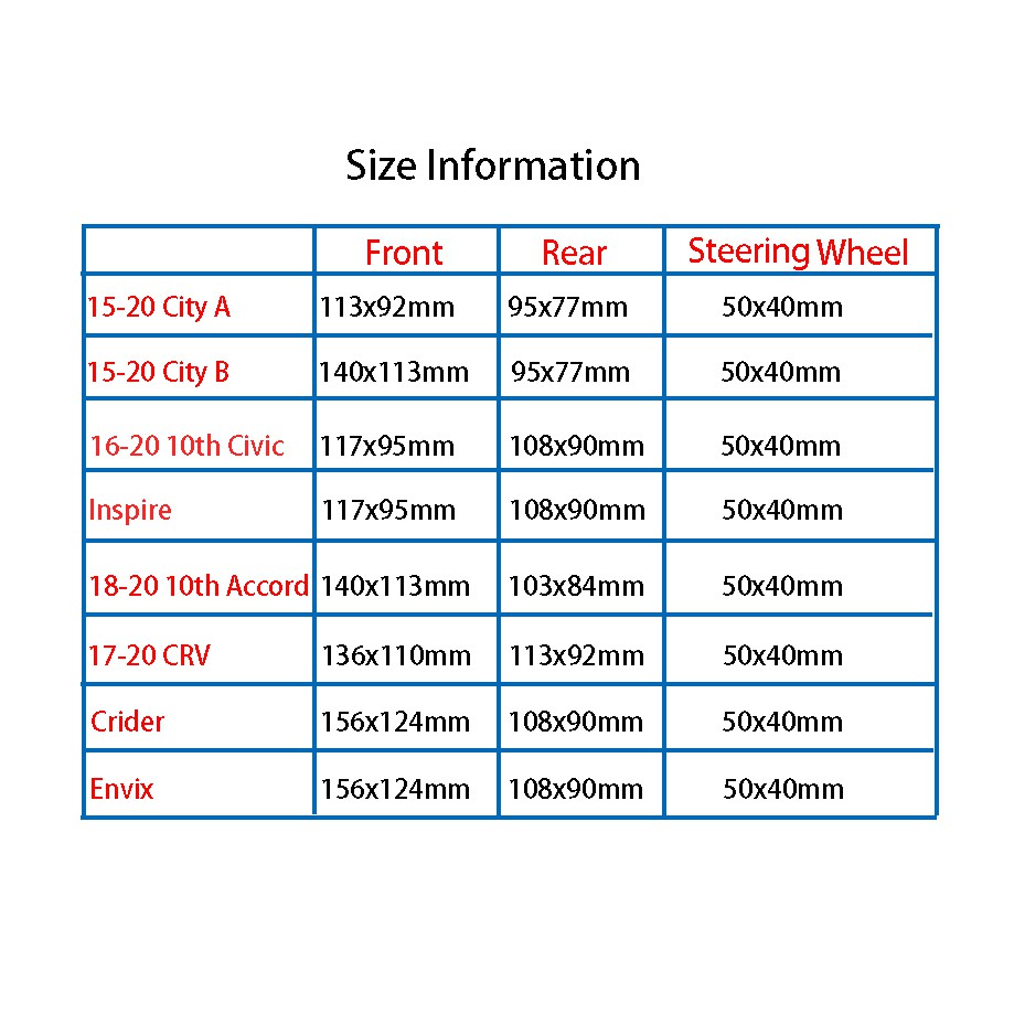 Set 3 nhãn dán trang trí logo xe hơi Honda City Inspire Crir Envix Xr-V Cr-V Civic Accord