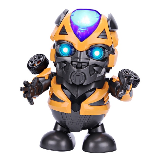 Robot vui nhộn nhảy theo điệu nhạc có đèn có nhạc bumblebee