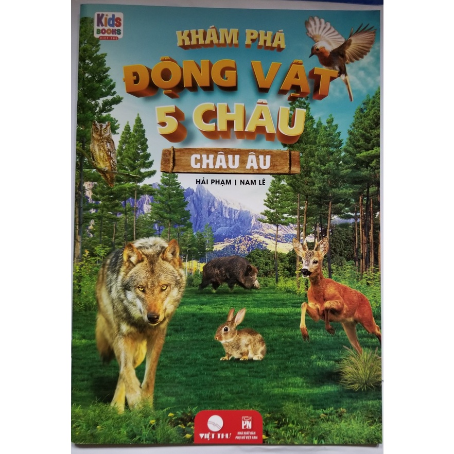 Sách- Khám Phá Động Vật 5 Châu- Châu Âu