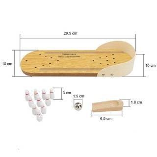 Đồ chơi gỗ Bowling mini bắn bi cho bé