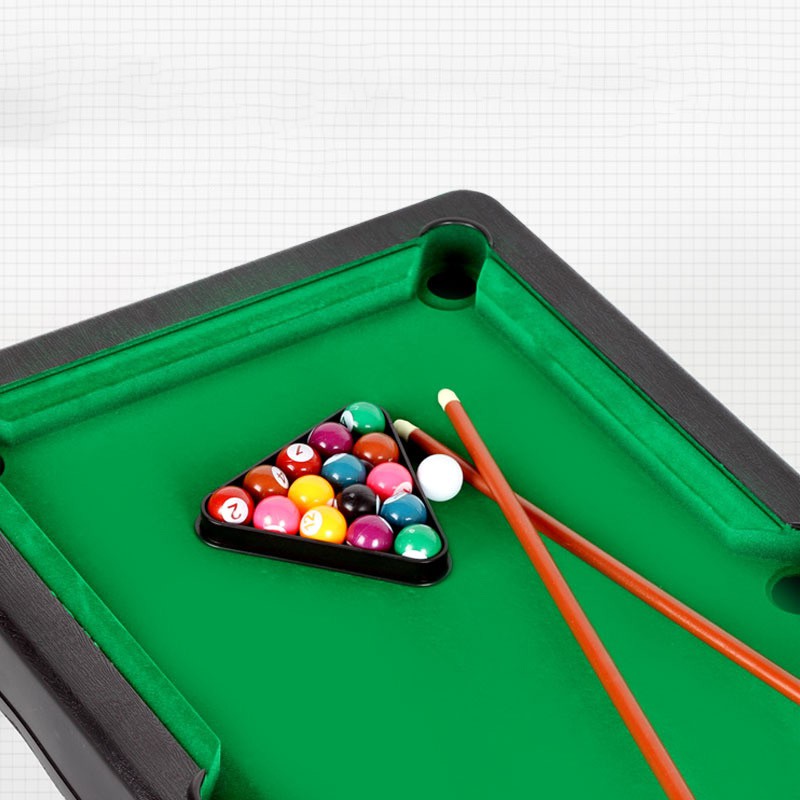 Bàn bi a mini mặt bàn bọc nỉ, bàn bida gồm 2 gậy 11 bi đánh số