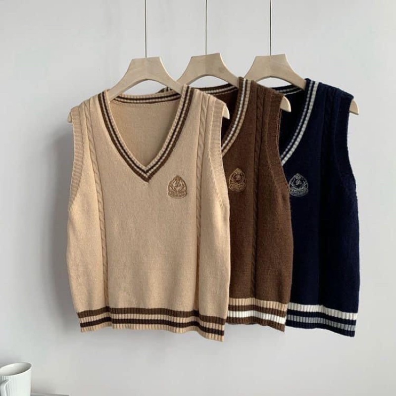 Áo gile ulzzang Schools Rick Kis style Hàn Quốc