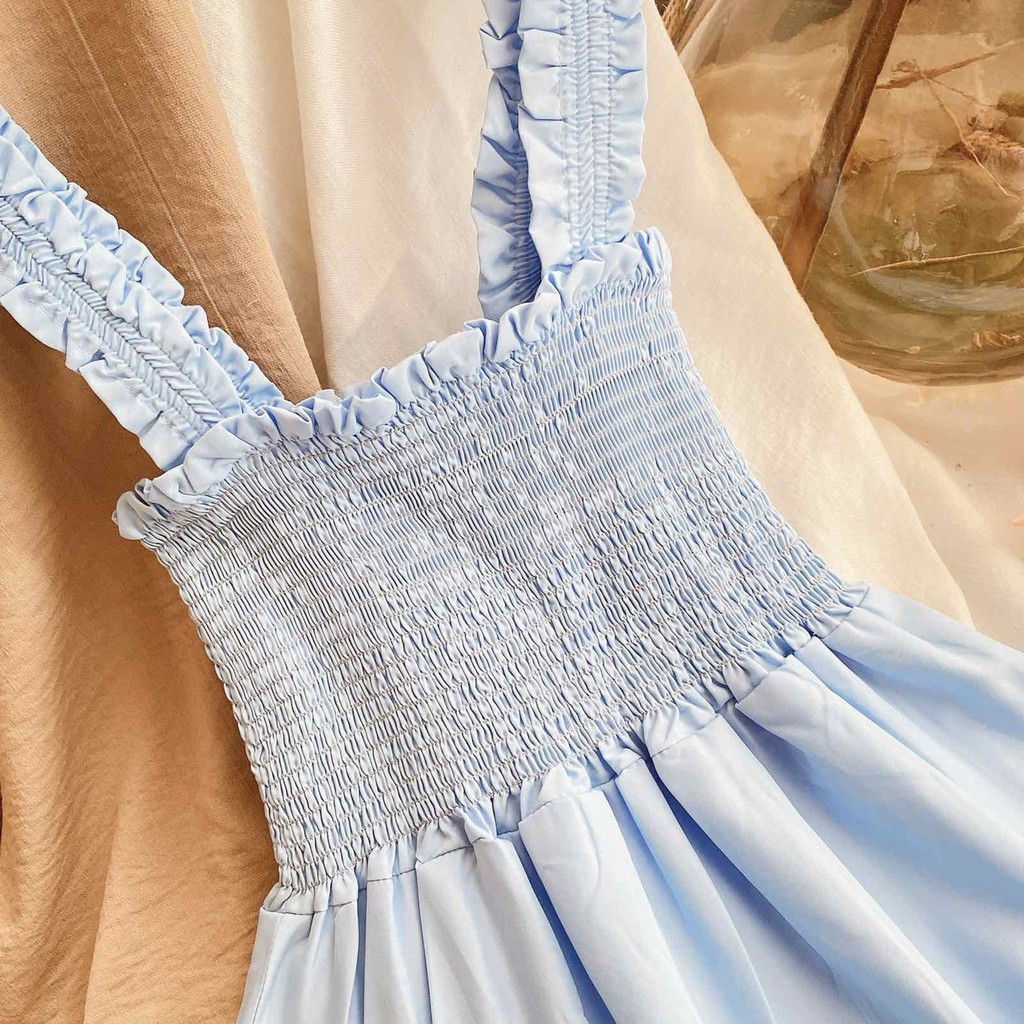 Đầm xòe nữ, đầm nữ màu trắng chất vải đẹp, hàng bán shop, phom váy trẻ trung, dưới 52kg | BigBuy360 - bigbuy360.vn