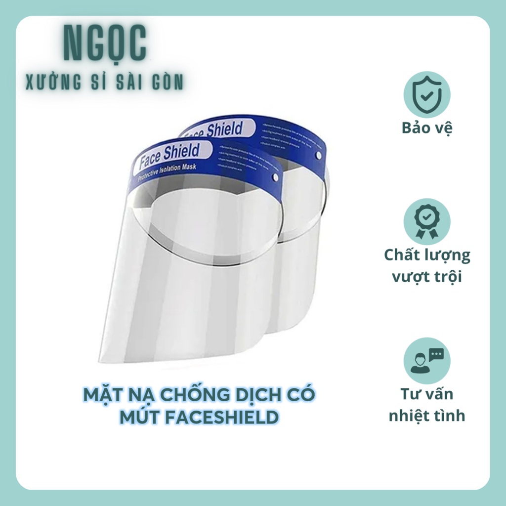 Mặt nạ kính bảo hộ chống dịch Face Shield có mút điều chỉnh kích cỡ