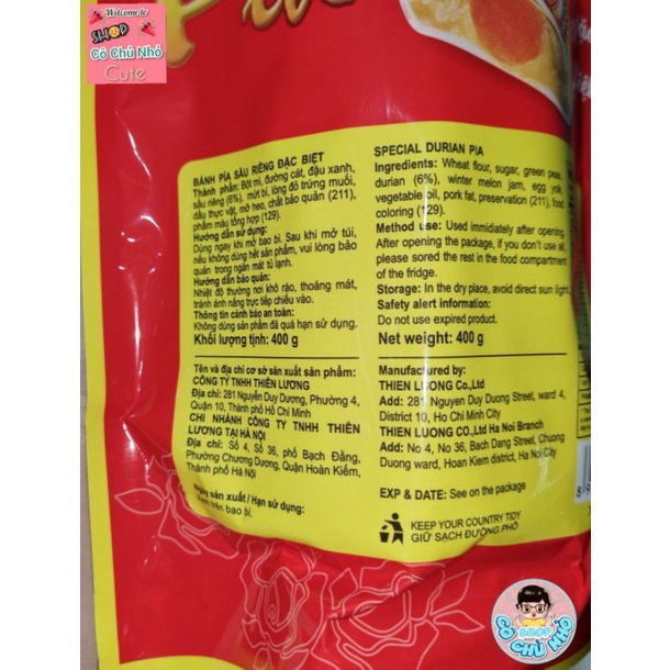 Bánh Pía Sầu Riêng Thiên Lương 400g