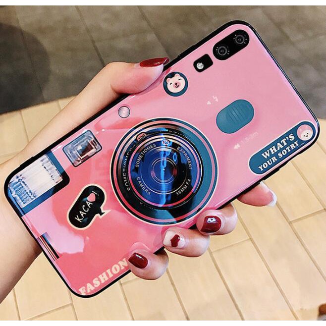 Ốp điện thoại hình máy ảnh dành cho Huawei Y9 2019 Y5 Y7 Pro 2018 Y6 Honor V9 PLAY V10 9 10 8C 8X MAX 7X Note 10