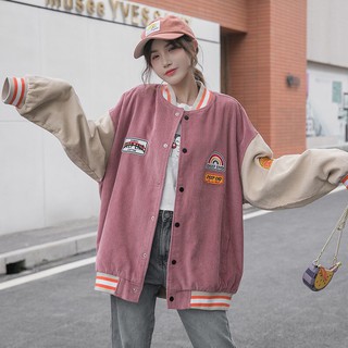 Áo Bomber nhung cầu vồng End