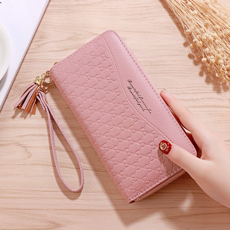 Ví nữ đựng tiền nhiều ngăn dáng dài 541 chất da cao cấp phong cách thanh lịch