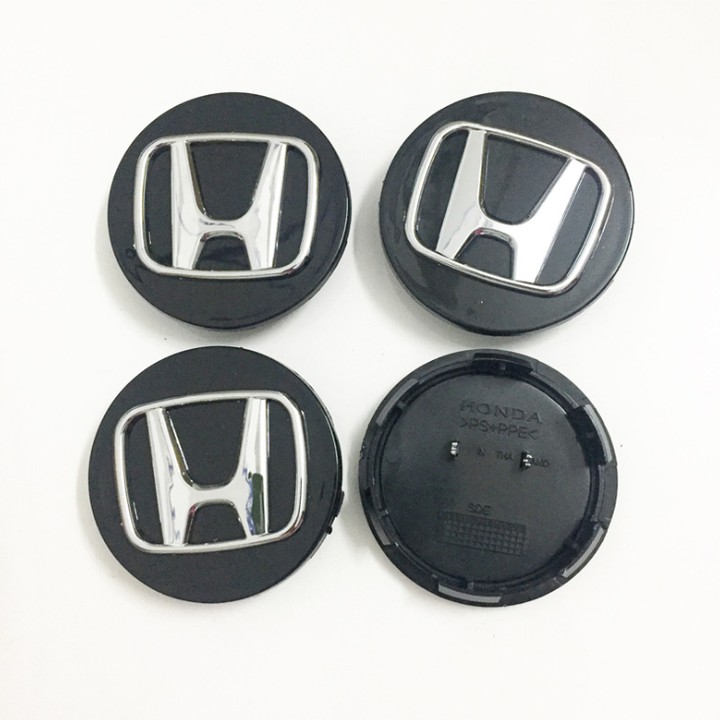 Logo chụp mâm, vành bánh xe ô tô Honda Đường kính 58mm - Mã HDA58