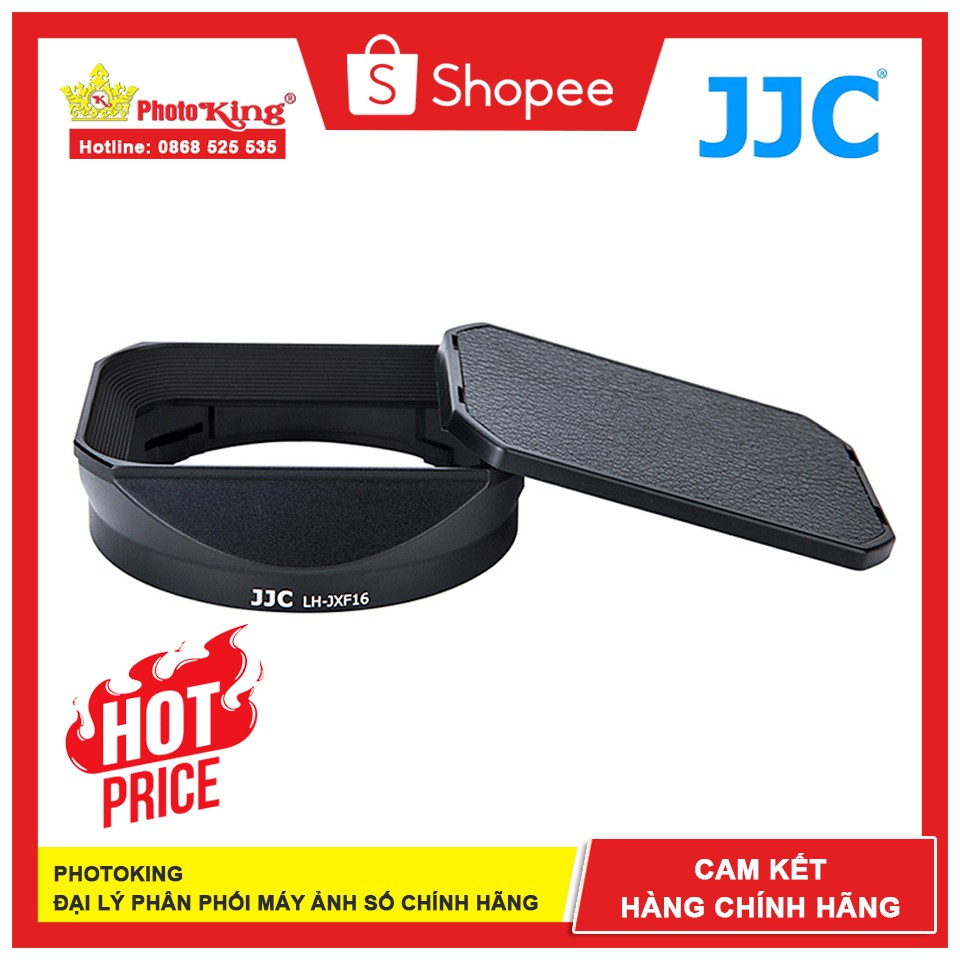 Hood vuông có nắp đậy JJC LHJXF16 cho Fujifilm XF 16mm f1.4 R WR (Chính hãng)