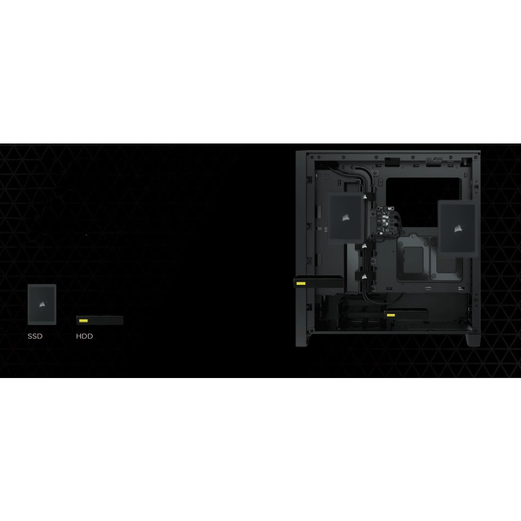 Vỏ máy tính Corsair 4000D AIRFLOW TG Black (CC-9011200-WW)