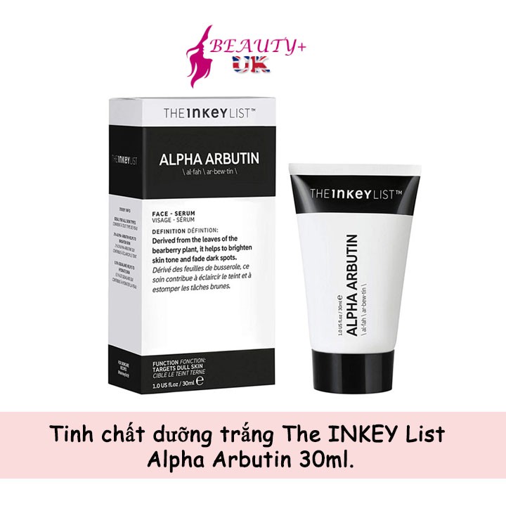 Tinh chất dưỡng trắng The INKEY List Alpha Arbutin 30ml