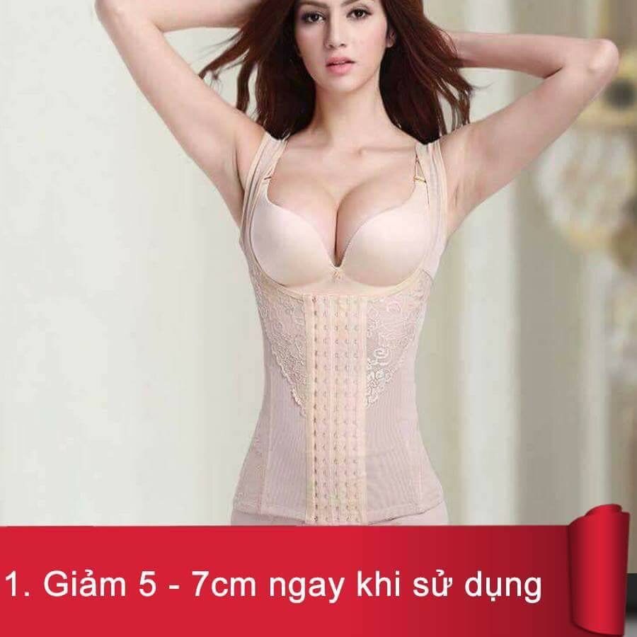 Áo Gen Bụng Định Hình Nâng Ngực  Xuất Nhật AKIRA- Cao Cấp Thoáng Mát - 100% ren cotton loại 1 | BigBuy360 - bigbuy360.vn
