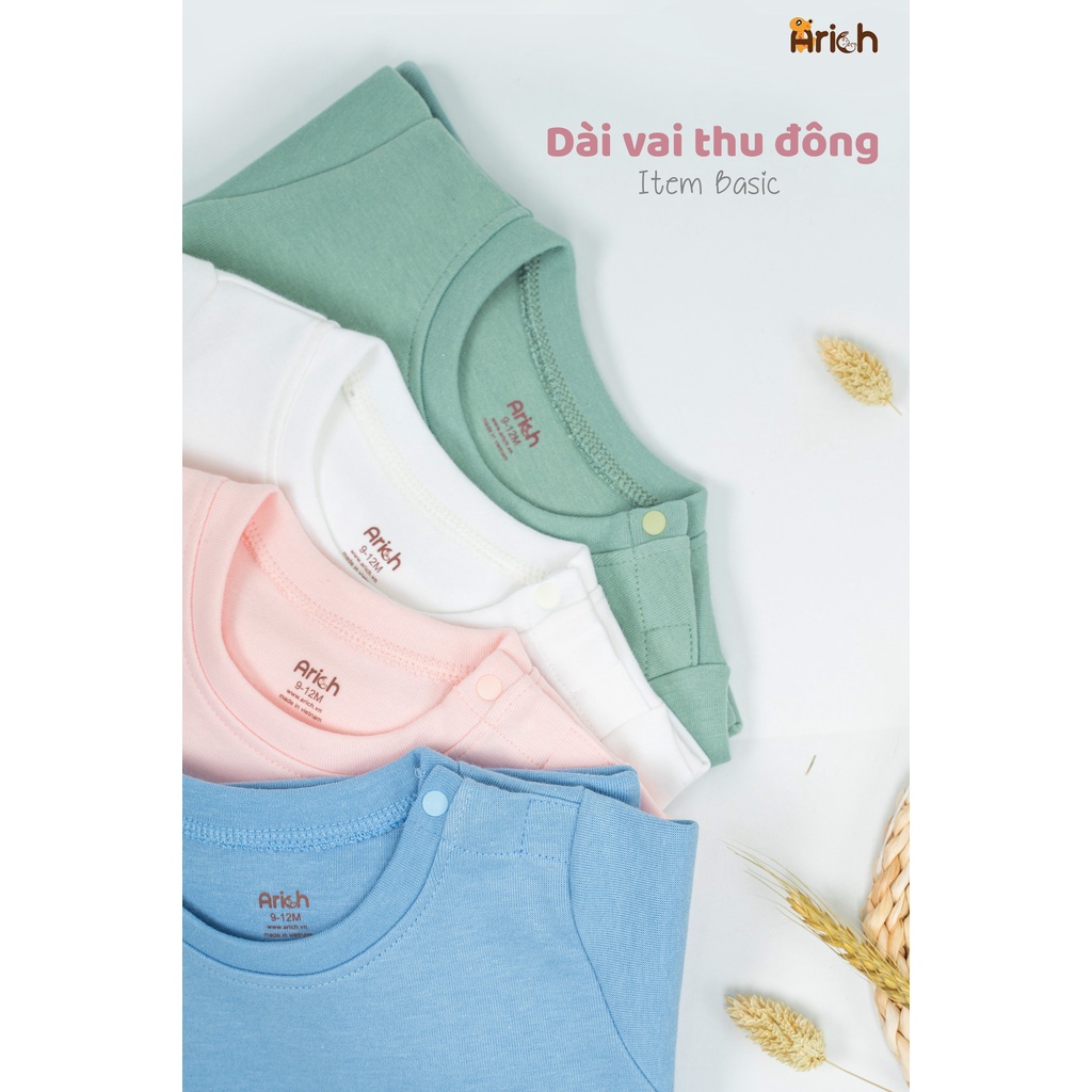Dài cài vai thu đông Arich cho bé (lẻ size 9-12m, 3-6y)