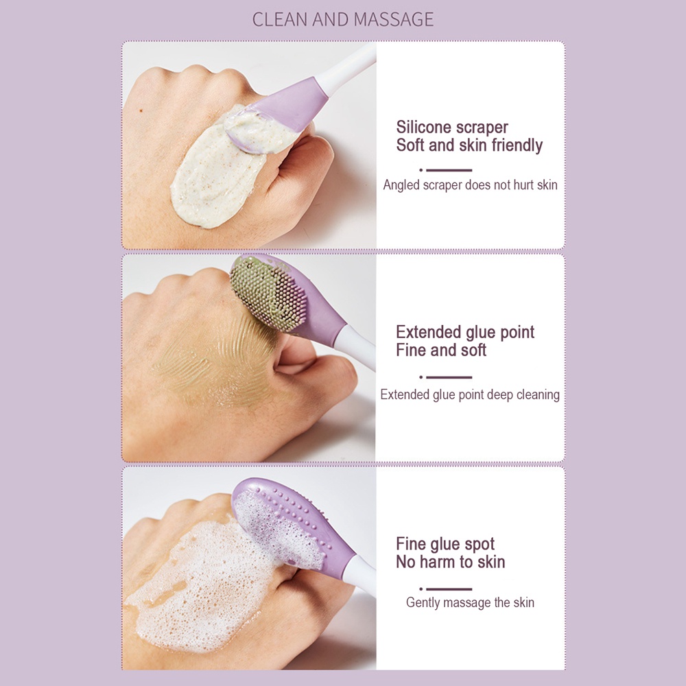 Cọ Đắp Mặt Nạ Silicone Tẩy Tế Bào Chết Chăm Sóc Da