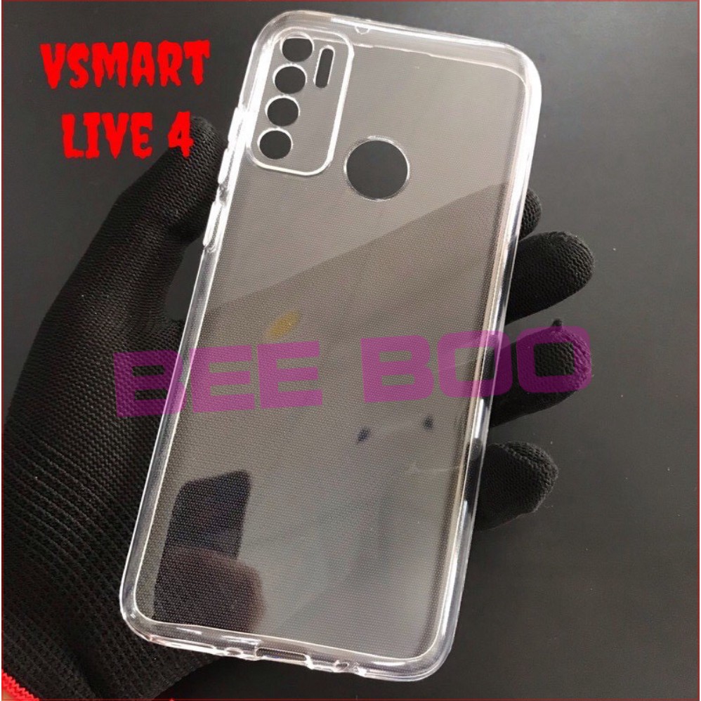 Ốp lưng Vsmart Live 4 - Dẻo -Trong suốt - lâu ố vàng -Thiết kế bảo vệ Camera không bị trầy xước -Chất liệu TPU cao cấp .