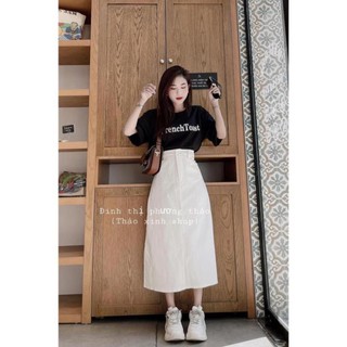 Set đồ nữ cá tính, set váy dài áo thun đi chơi sang chảnh mùa hè đẹp YA122