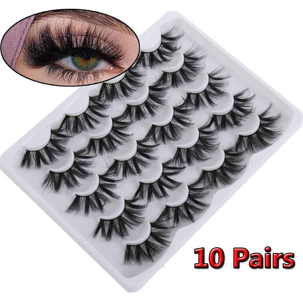 Set 10 Cặp Lông Mi Giả SUSANS SKONHED Nhiều Lớp Hiệu Ứng Dày Tự Nhiên 4D