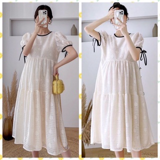 Váy bầu đầm bầu MAMADRESS thiết kế ren TRẮNG hoa nổi mềm 2 lớp sang xịn mặc DỰ TIỆC đẹp nhẹ mát thấm hút mồ hôi