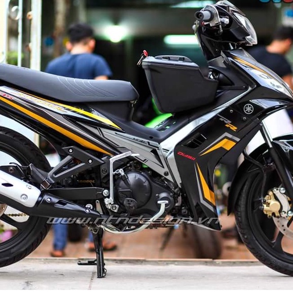 Tem Rời Ex Nhỏ 2010 Dán Xe Đen Chỉ Vàng