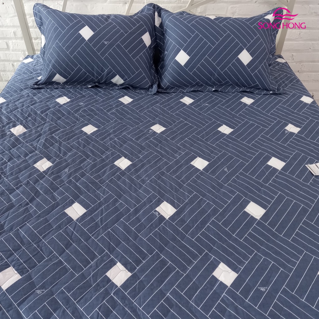 Bộ ga chun Sông Hồng BC21 035 - Chất Cotton