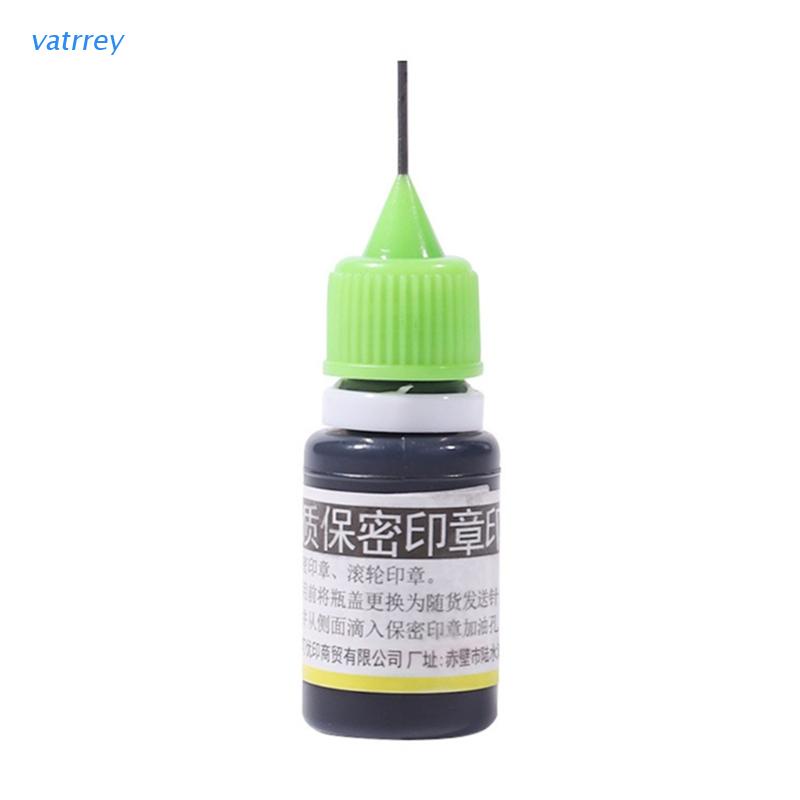 Mực Đen 10ml Có Thể Bơm Đầy Lại Bảo Vệ Con Dấu Đóng Tem