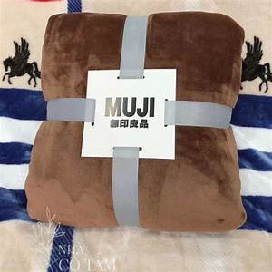 Chăn nỉ nhung lông tuyết Muji 2 lớp siêu mềm mịn 1.8kg mùa hè kích thước 2m x 2m3