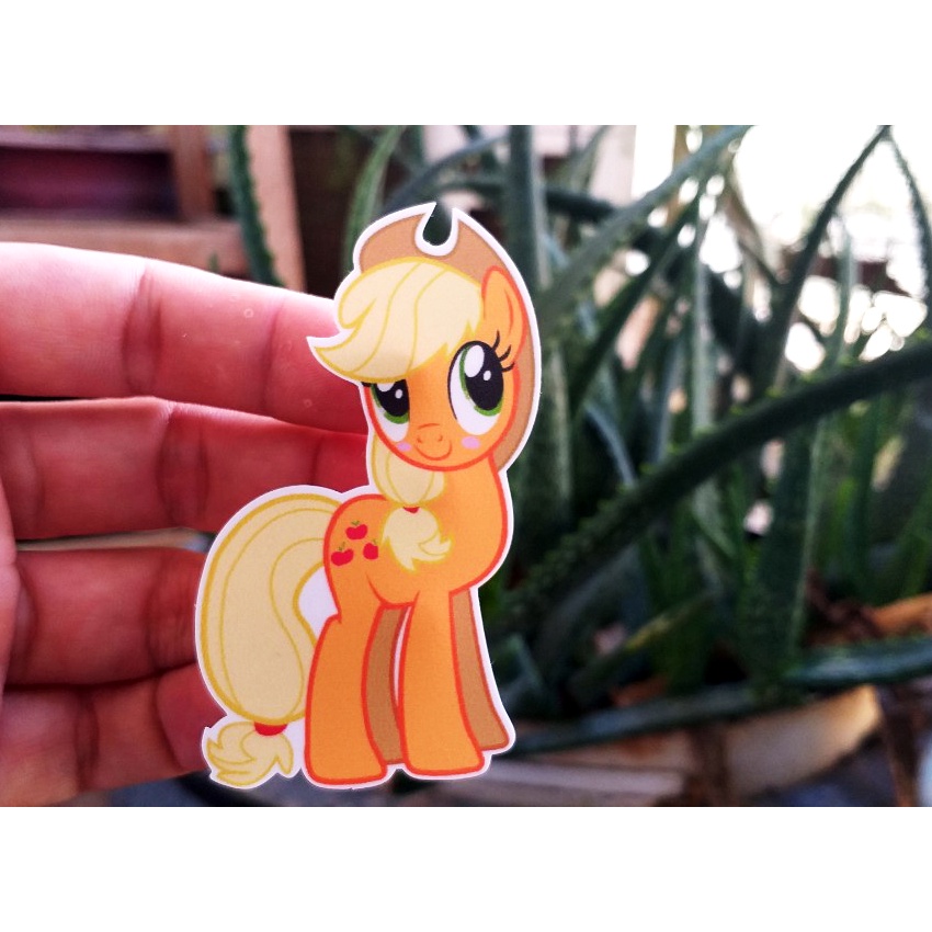 24 Sticker Ngựa Pony, Decal nhựa chống nước.