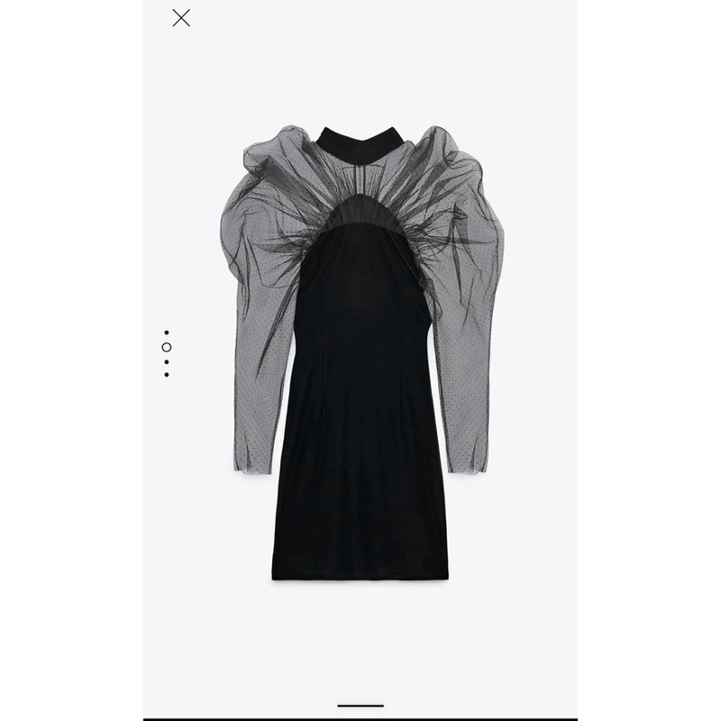 Váy nhung tay ren Zarraaa