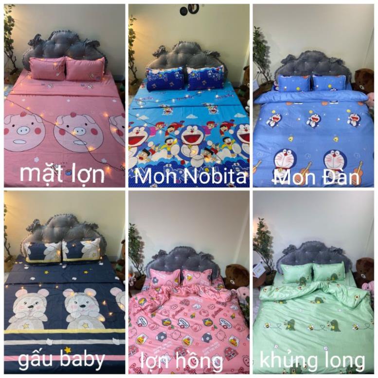 Bộ 5 Món Vỏ Chăn Ga Gối Cotton poly Hàn Quốc (được chọn mẫu)