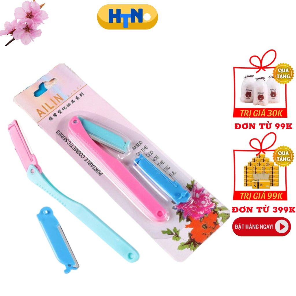Bộ Dao Cạo Râu,Lông Mày 2 Lưỡi AILIN Nhỏ Gọn Dễ Dàng Vệ Sinh , Mang Theo Người Tiện Lợi MP009