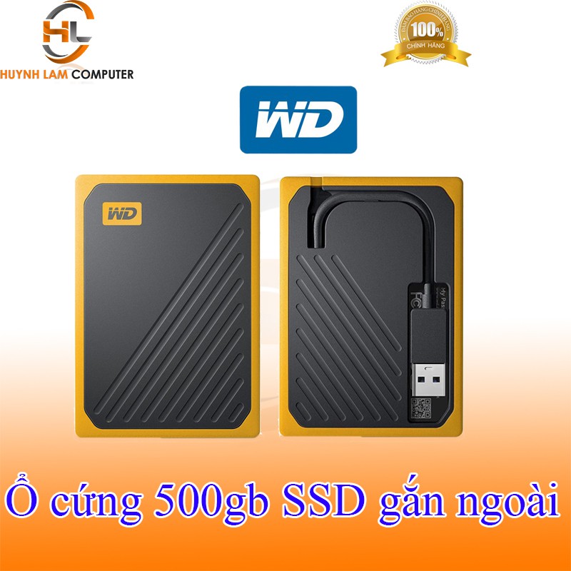 Ổ cứng gắn ngoài 500gb SSD WD My Passport Go USB 3.0 400Mb/s - Hãng phân phối