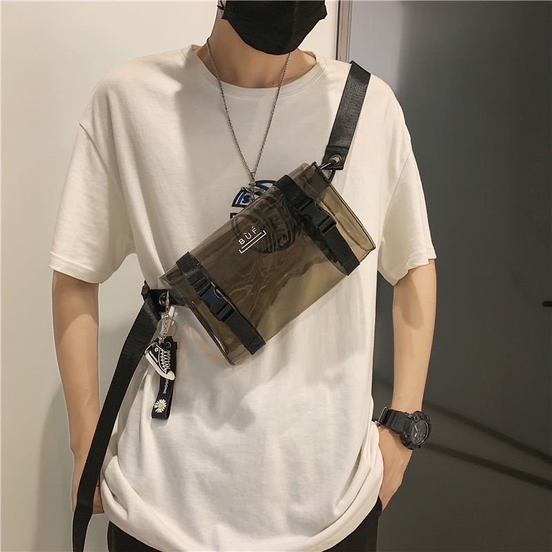 Túi Đeo Chéo Trong Suốt Phong Cách Nhật Bản Thời Trang Cho Nam