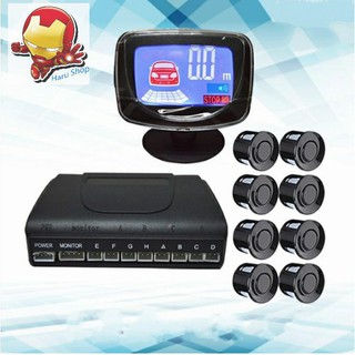 Cảm biến cảnh báo va chạm ô tô 8 vùng có màn hình hiển thị cảnh báo LCD HD