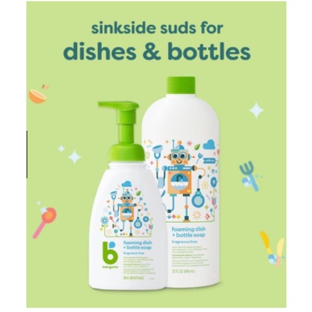 Nước rửa bình hữu cơ Babyganics Mỹ