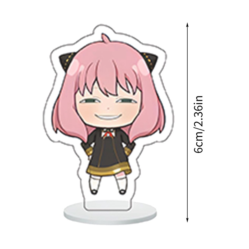Set 9 Mô Hình Nhân Vật Phim Anime Spy X Family Bằng Acrylic Dùng Trang Trí Bàn Làm Việc