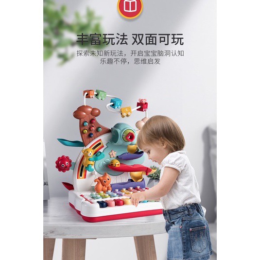 Đàn nhạc, luồn hạt, trượt bóng mẫu tổ chim, phát triển đa giác quan - đồ chơi đầy nhà