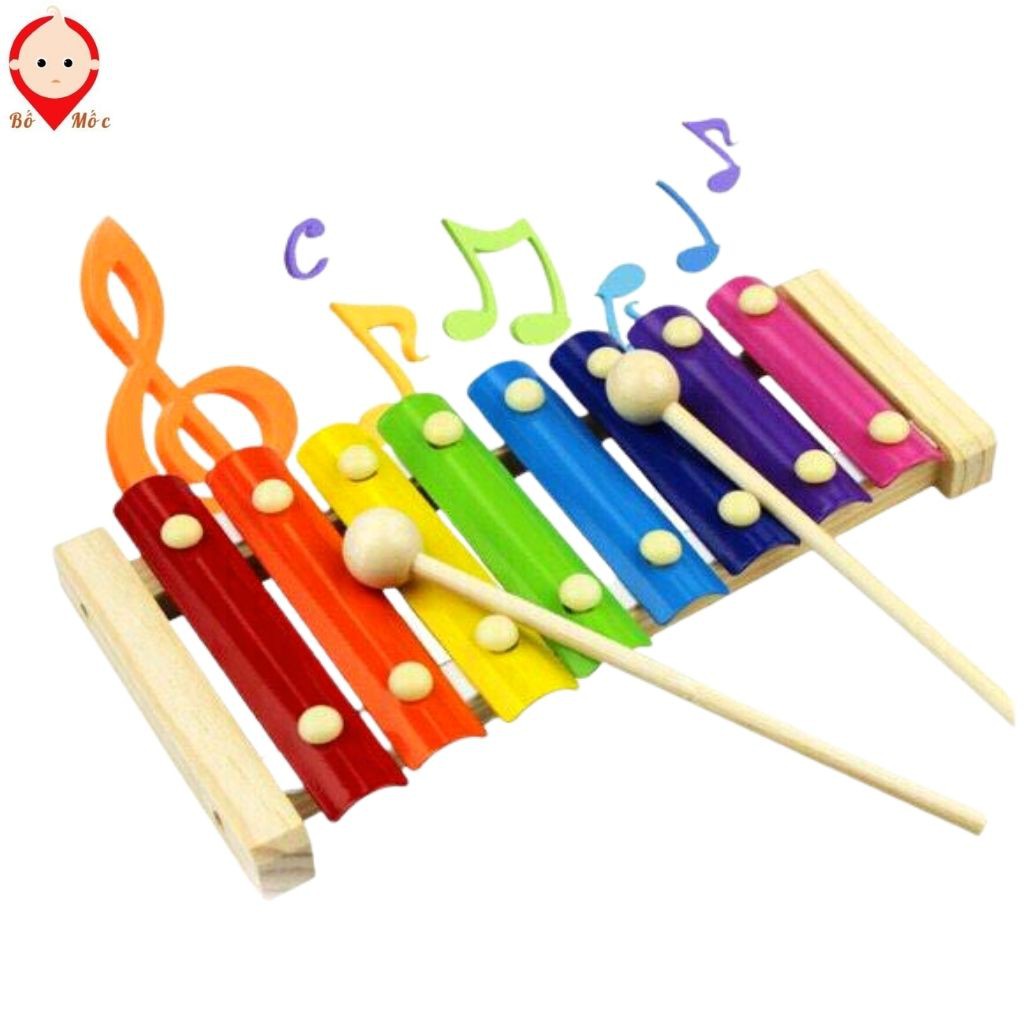 Đàn Xylophone 8 Thanh Cho Bé Học Màu Sắc Kích Thích Thính Giác Phát Triển Não Bộ - Shop Bố Mốc