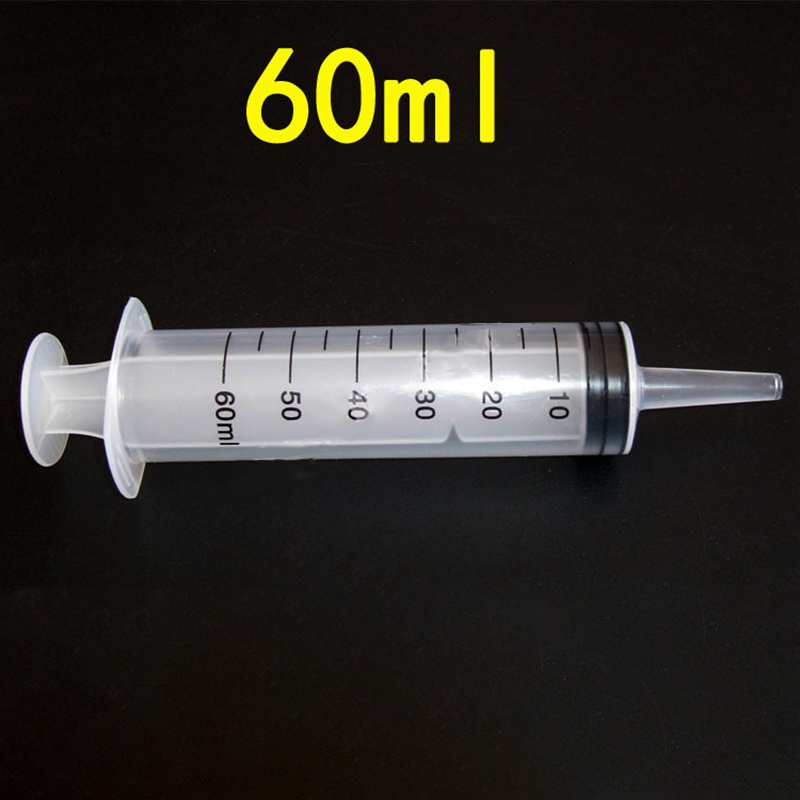 1 Ống Tiêm Nhựa 20ml / 60ml Không Kim Dùng Trong Thí Nghiệm Khoa Học, Khử Trùng CR1