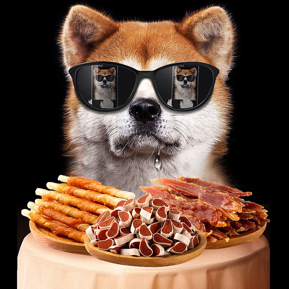 Bánh thưởng cho chó Hipipet Dog Snack sạch răng nhiều vị cải thiện tiêu hóa - 100gr