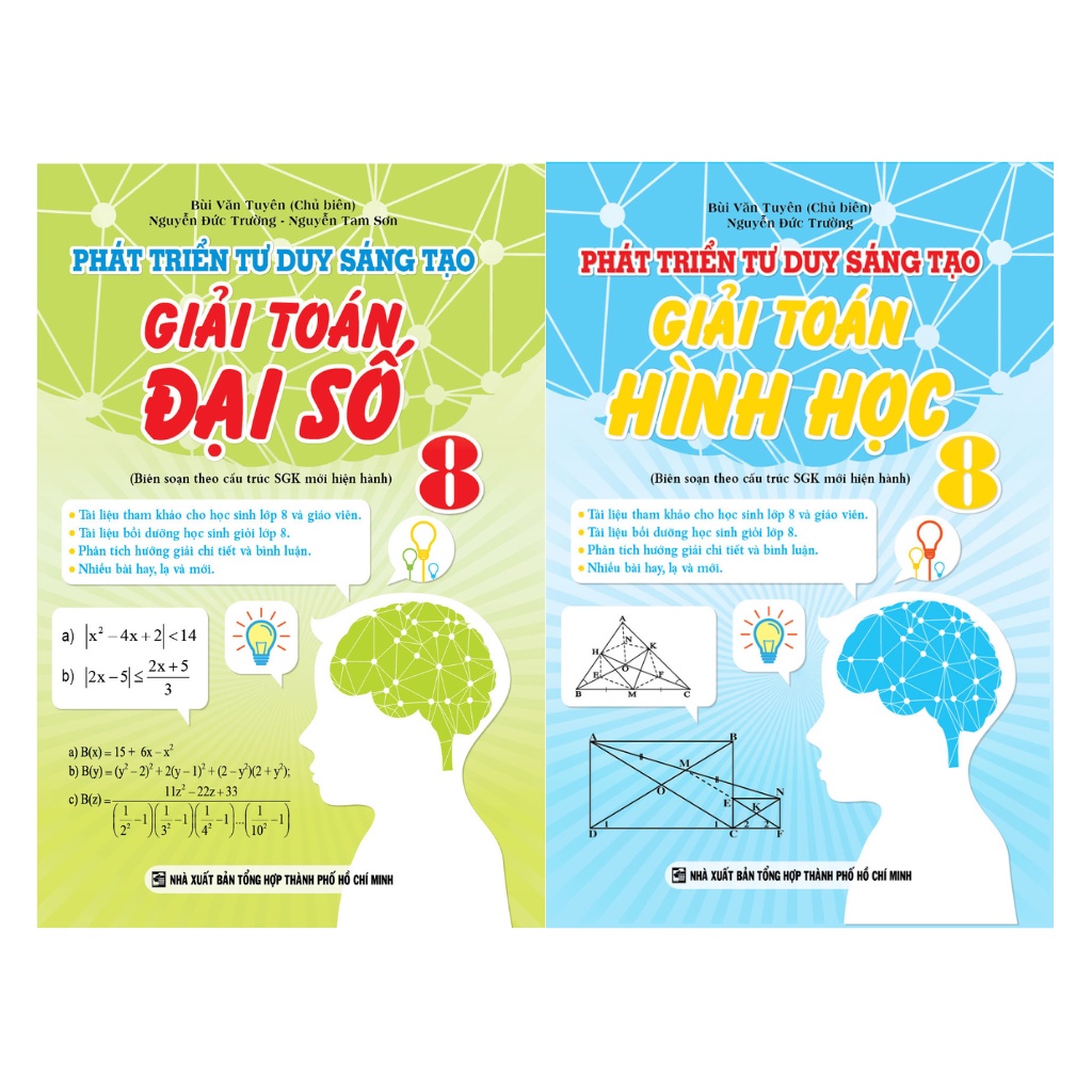 Sách - Combo Phát Triển Tư Duy Sáng Tạo Giải Toán 8